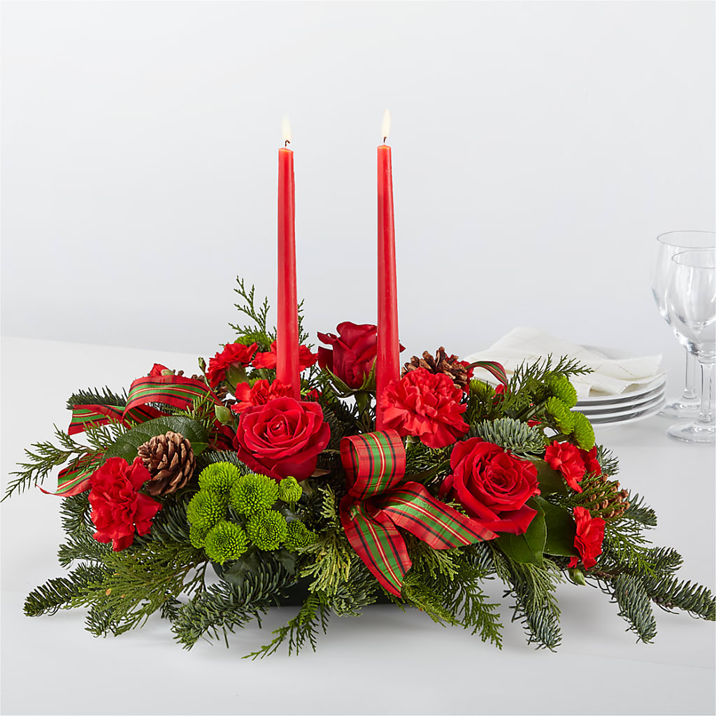 By the Candlelight Centerpiece – RUSSELL'S FLOWER SHOP, Hamilton ON