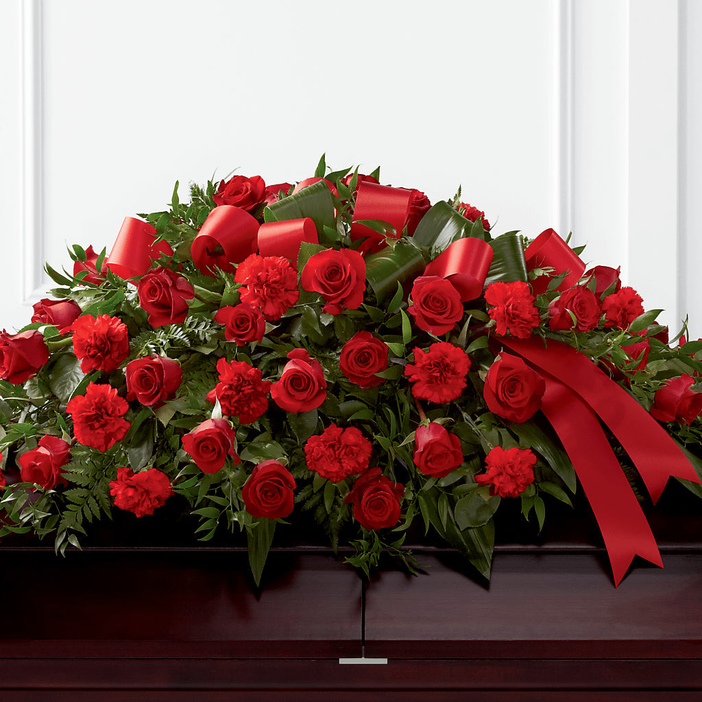 Tribute of Life Casket Spray – RUSSELL'S FLOWER SHOP, Hamilton ON