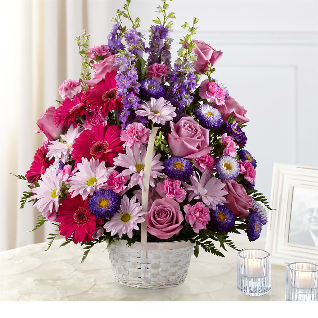 Pastel Peace Basket – RUSSELL'S FLOWER SHOP, Hamilton ON