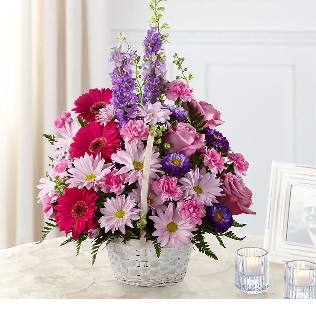 Pastel Peace Basket – RUSSELL'S FLOWER SHOP, Hamilton ON