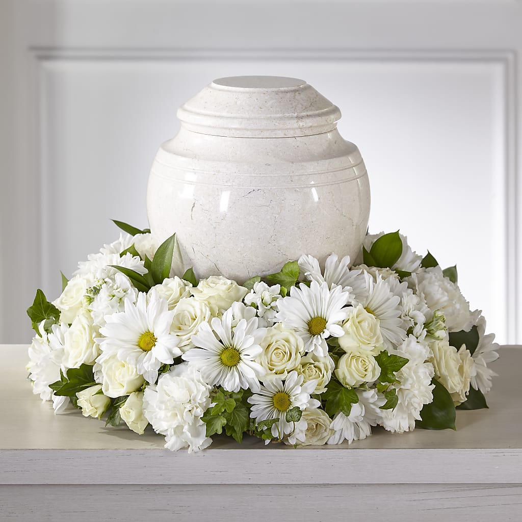 Ivory Gardens Cremation Adornment – RUSSELL'S FLOWER SHOP, Hamilton ON