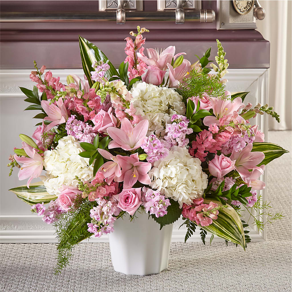 Simply Serene Floor Basket – RUSSELL'S FLOWER SHOP, Hamilton ON
