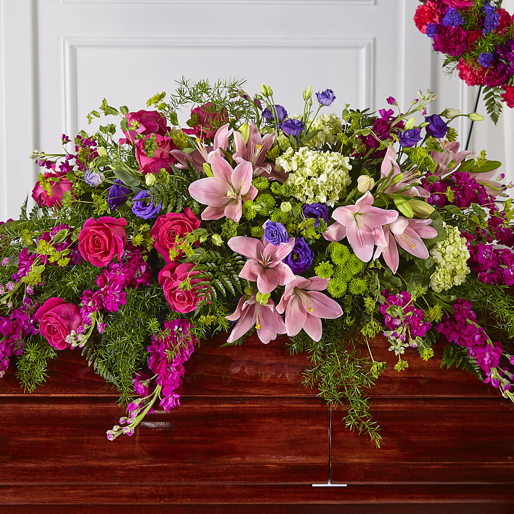 Radiant Tribute Casket Spray – RUSSELL'S FLOWER SHOP, Hamilton ON