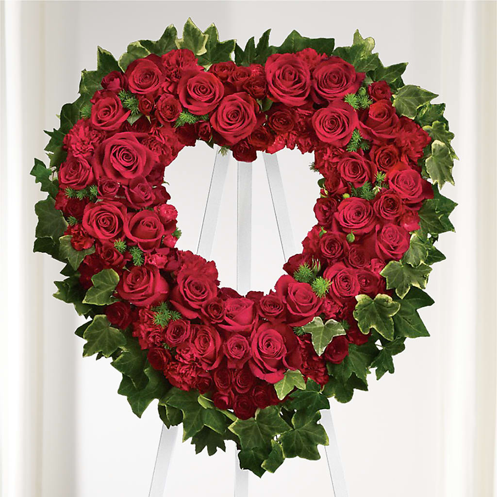Wholehearted Standing Spray – RUSSELL'S FLOWER SHOP, Hamilton ON