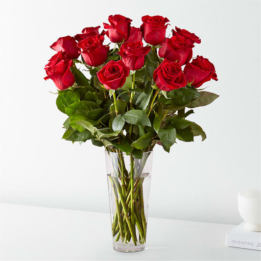 RED ROSES ARRANGED