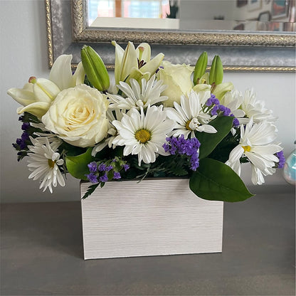 Beyond Blue Box Bouquet – RUSSELL'S FLOWER SHOP, Hamilton ON