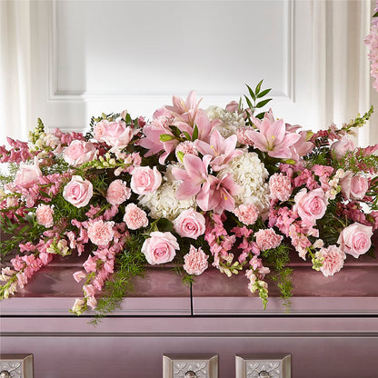 Life & Remembrance Casket Spray – RUSSELL'S FLOWER SHOP, Hamilton ON