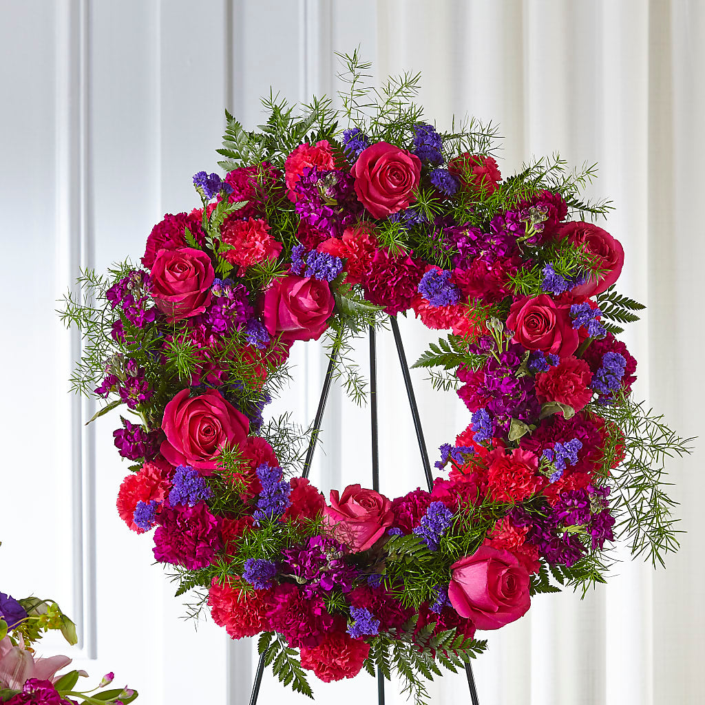 Calming Colors Wreath – RUSSELL'S FLOWER SHOP, Hamilton ON