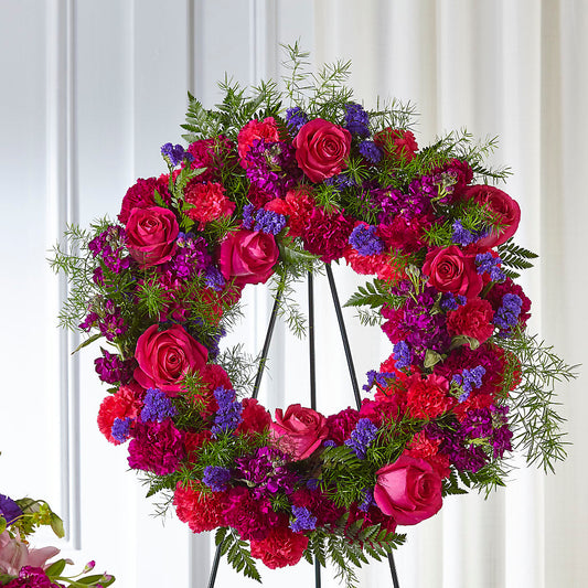 Calming Colors Wreath – RUSSELL'S FLOWER SHOP, Hamilton ON