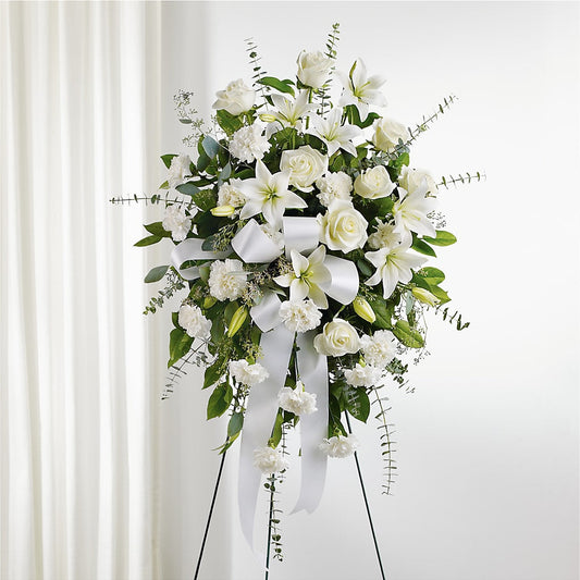 With Care Standing Spray – RUSSELL'S FLOWER SHOP, Hamilton ON